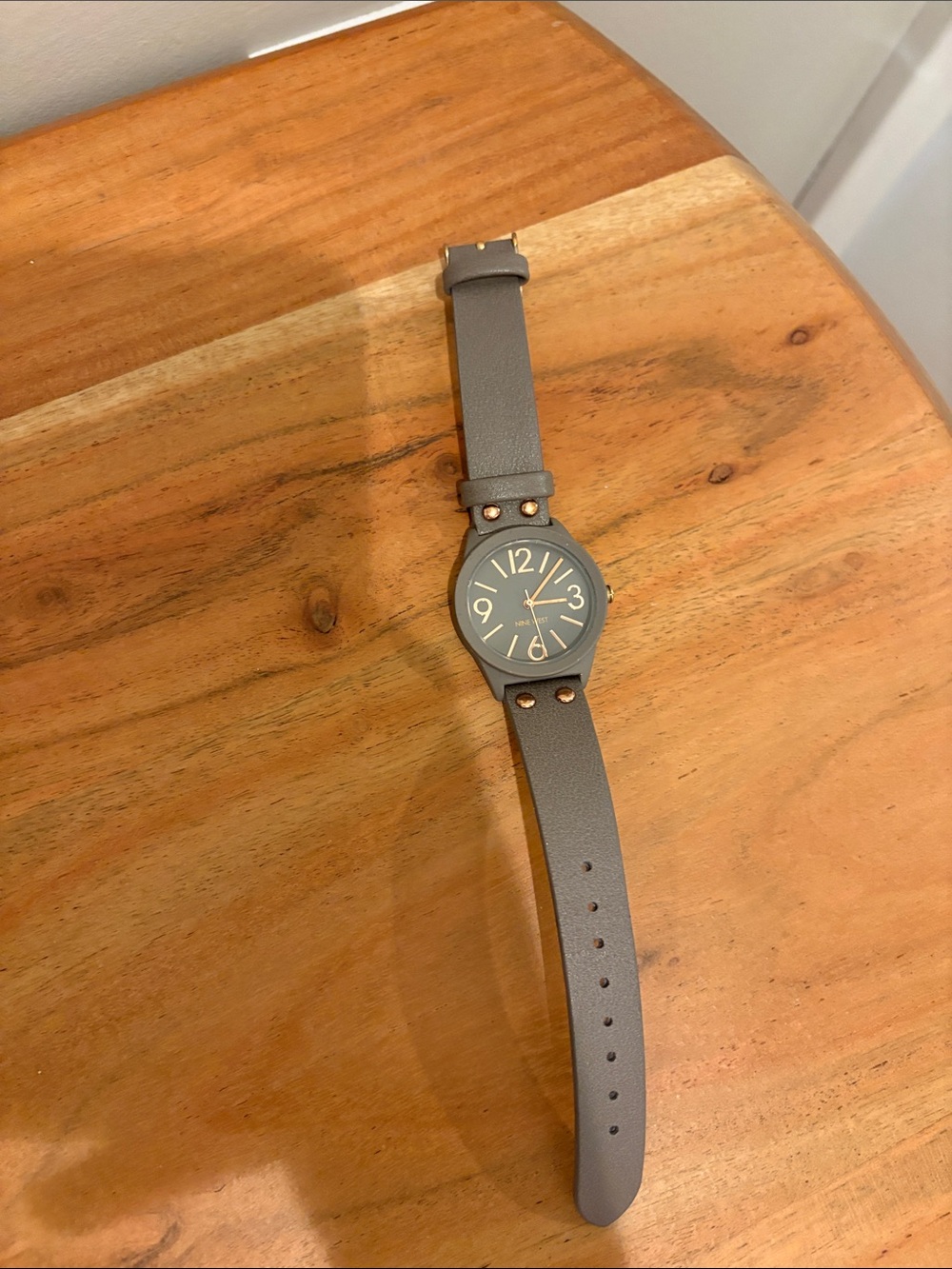 Nine West Gray Watch with Rose Gold Accents